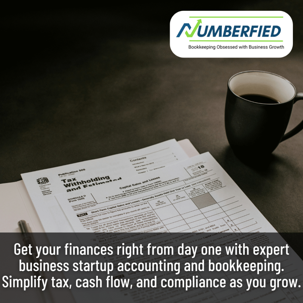 Business Startup Accounting and Bookkeeping Services 2