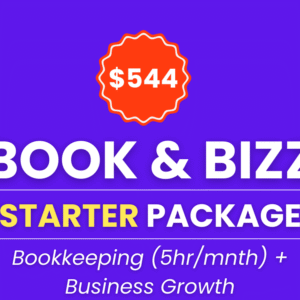 BOOK & BIZZ STARTER PACKAGE  (Bookkeeping + Business Growth)