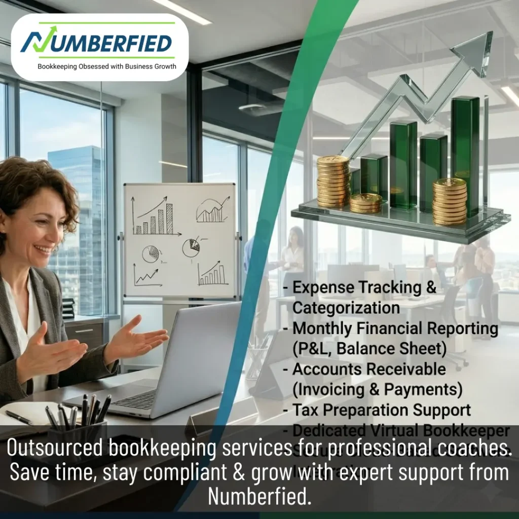 Outsourced Bookkeeping Services for Professional Coaches Grow with Numberfied