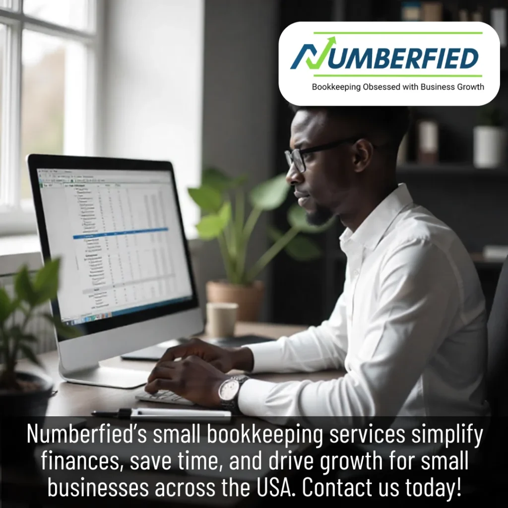 Accountant working on ledgers to manage small bookkeeping services for local business.