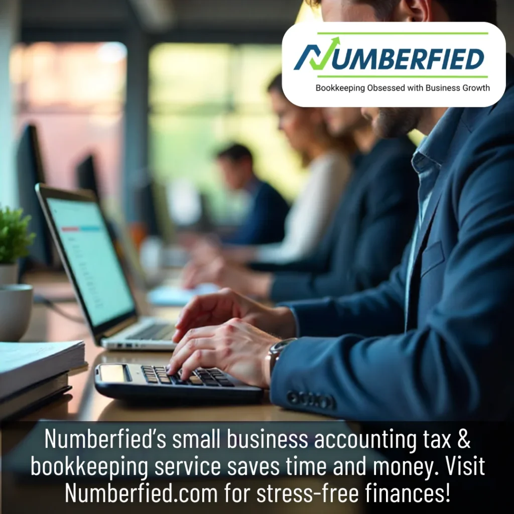 Office setup showing small business accounting tax & bookkeeping service in action.