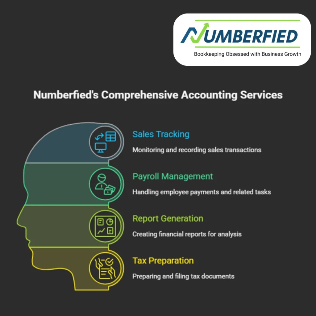 Numberfied Small Business Accounting and Bookkeeping Services overview and visual representation