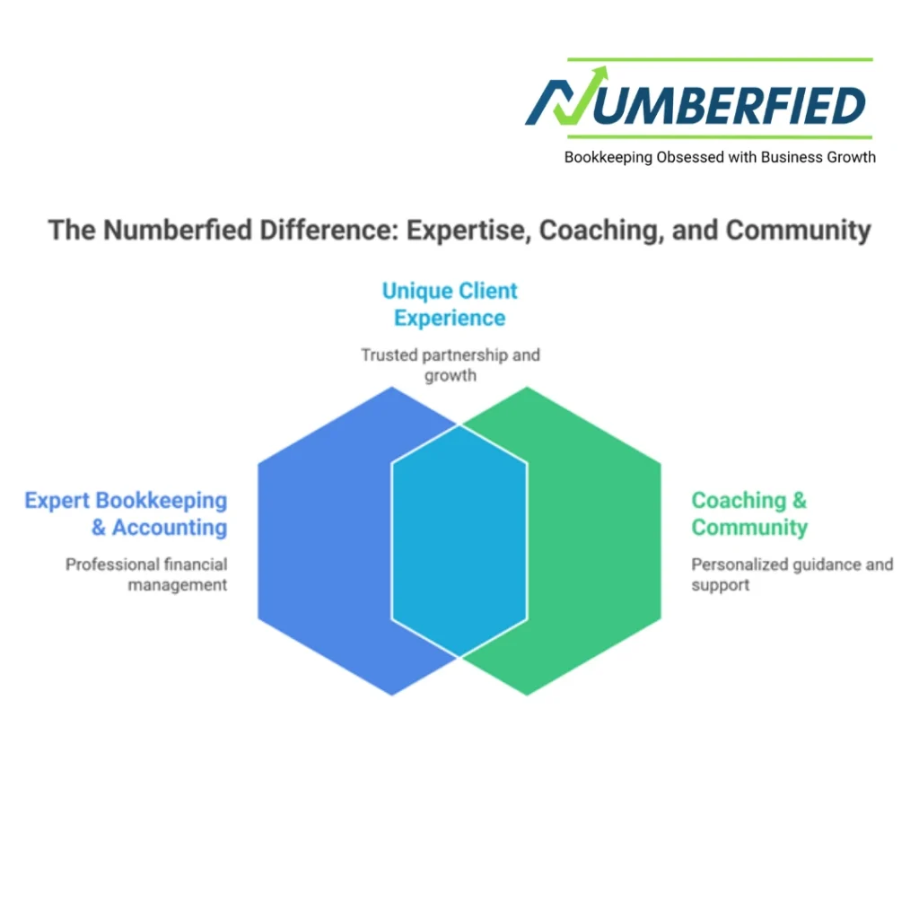 visual representation of how numberfied is different from other bookkeeping and accounting services in USA