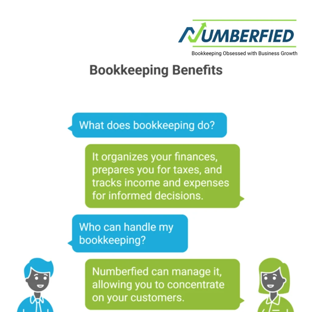 visual representation of bookkeeping benefits