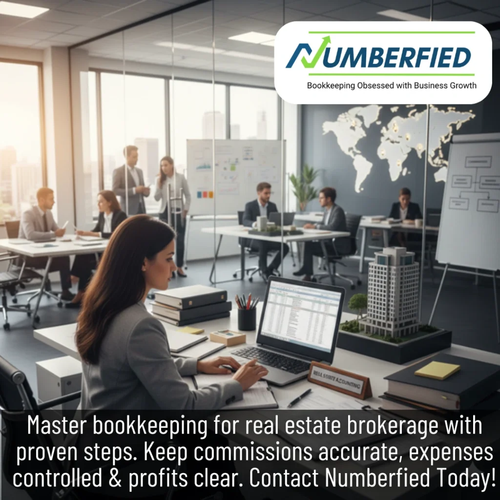 Our Accountant providing Bookkeeping for Real Estate Brokerage with QuickBooks integration