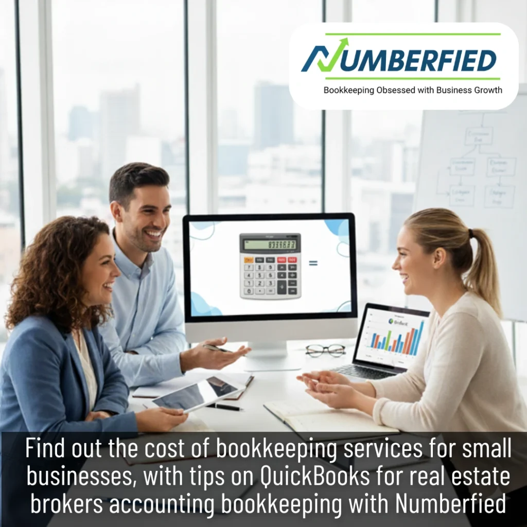 our employee meeting with clients, explaining quickBooks for real estate brokers accounting bookkeeping