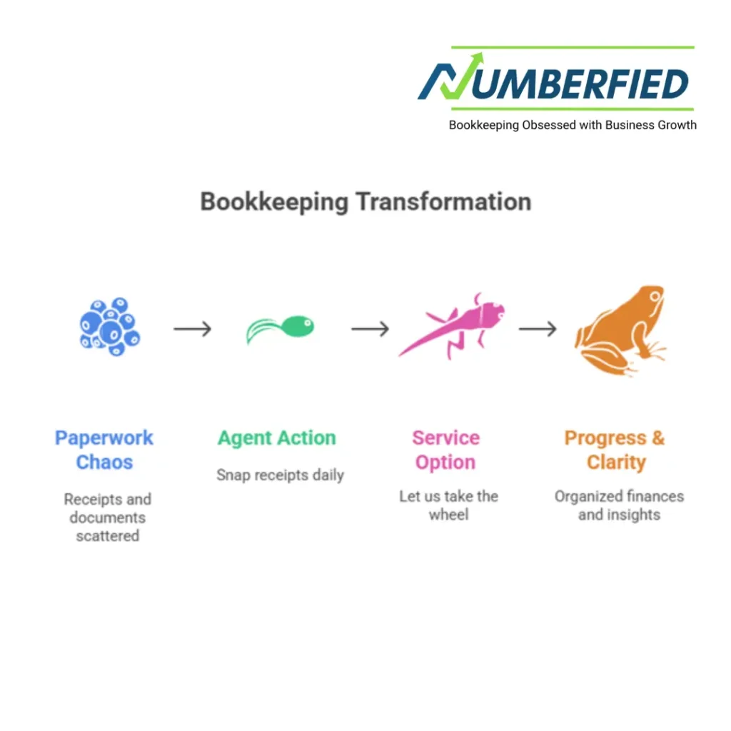 bookkeeping transformation in steps