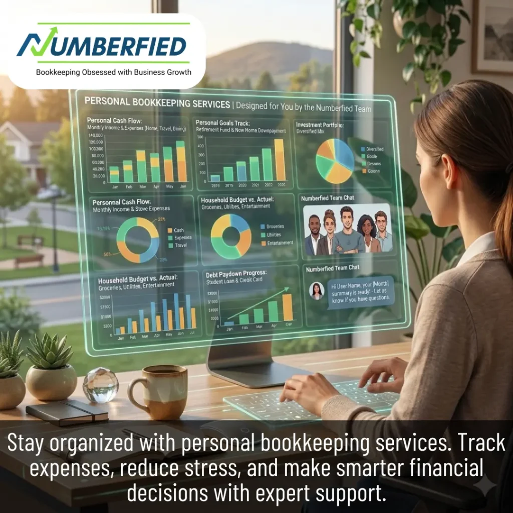 Personal Bookkeeping Services Designed for You by the Numberfied Team