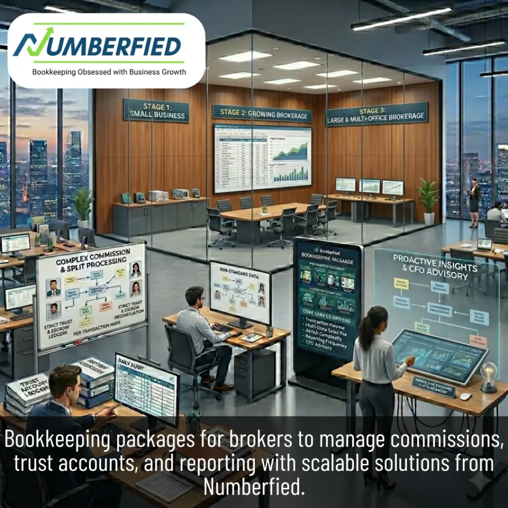 Bookkeeping Packages for Brokers Smart, Simple, and Scalable Solutions from Numberfied