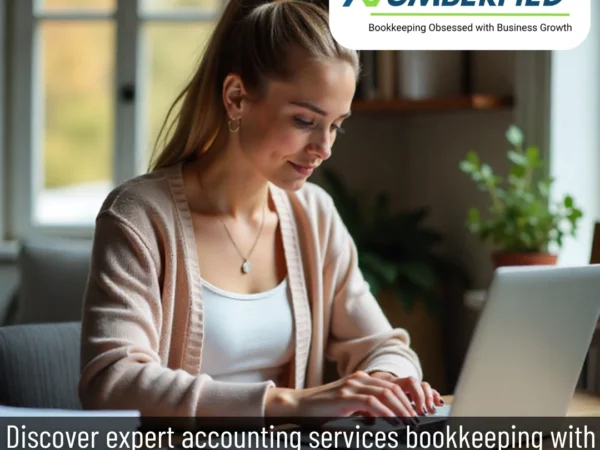 A girl team member managing payroll and tax records with efficient accounting services bookkeeping software.